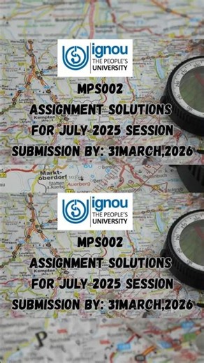 IGNOU mps002 assignmentsolution july2025 session #ignou2025 #ignouassignment #ignousolvedassignment