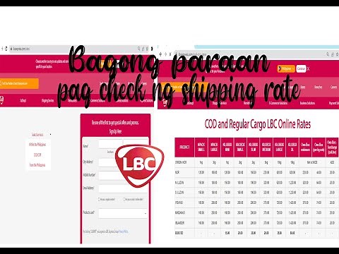 Paano ang BAGONG PARAAN ng Pag Check ng SHIPPING RATE sa LBC ?#lbcpadala #shippingfee