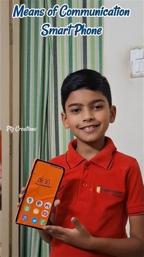 School Project on"Means of communication":Smart phone #schoolproject #projectforkids #communication