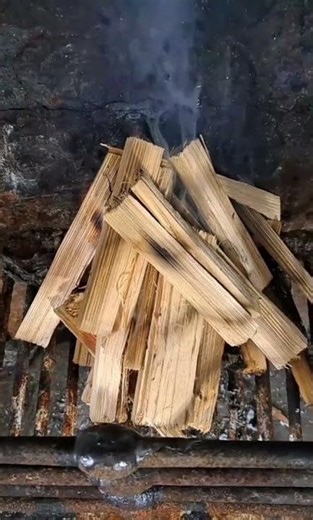 Our first fire on our remote Scottish island