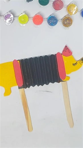 Watch this paper accordion come to life! 💛✂️ #PaperCraft #Satisfying"