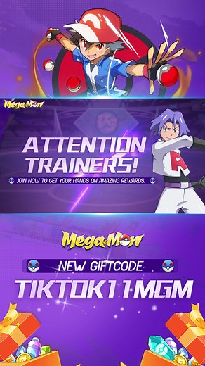 ATTENTION TRAINERS!! Get the code now🙌🏼🙌🏼 #fyp #megamon #pocketincoming #pokemon #viral