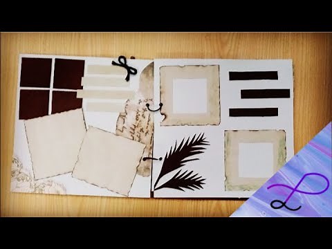 DIY Vintage Scrapbook | Aesthetic Vintage Idea | Decorating a scrapbook