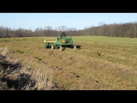 John Deere Swather Hay Cutting