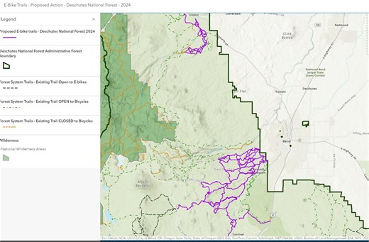 Deschutes National Forest plans to allow Class 1 pedal-assist e-bikes on 161 miles of trails, paths near Bend, Sisters, Sunriver