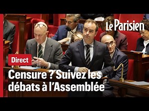 Direct - RN et LFI déposent leurs motions de censure à l’Assemblée.