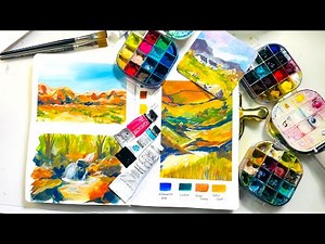 Essentials for gouache - best supplies, techniques and tips x