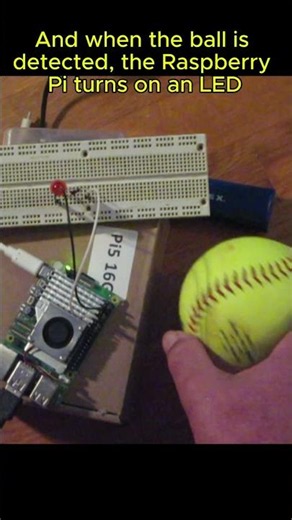 This AI Turns On an LED When It Sees a Ball | YOLO-World on Raspberry Pi 5 #YOLOWorld #RaspberryPi5