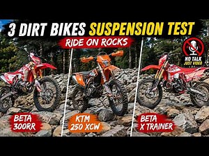 Short Suspension comparison - KTM XCW Beta 300RR and XTrainer - No Talk just Pure Sound and Feel