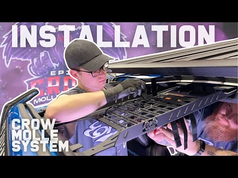 CROW Molle Overhead Rack for Jeep JL/JT Installation Action
