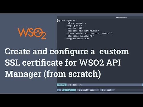 Create and configure a custom SSL certificate for WSO2 API Manager