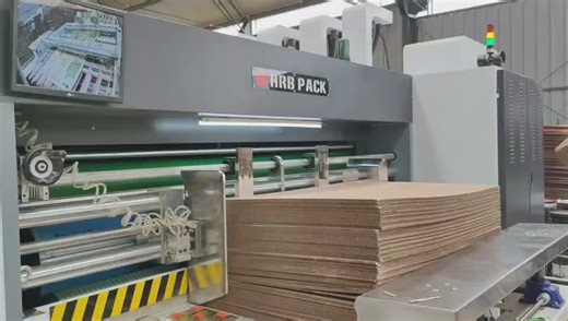 HRB PACK Lead edge feeder 4 colors slotter printer die cutter machine with stacker. If you interest our machine, please contact me WeChat/WhatsApp: 86 17692721311 Email: hrbgroup@hrbpack.net HRB PACK GROUP CO.,LTD #corrugatedpackaging #corrugatormachery #corrugados #packaging #pizzabox