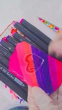 quick DIY colouring card making art #1minute #artandcraft