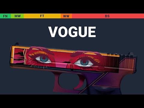 Glock-18 Vogue - Skin Float And Wear Preview