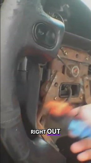 Safely Remove Car Airbag: Horn & Airbag Wire Trick! #shorts