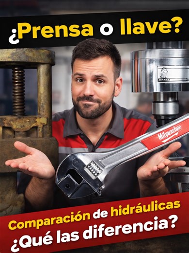 ¿Prensa o llave? Comparación de hidráulicas ¿Qué las diferencia? #tiktok