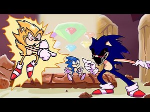 FLEETWAY SONIC VS SONIC.EXE (Fleetway Super Sonic meets Sonic.EXE) FNF VS Fleetway Super Sonic