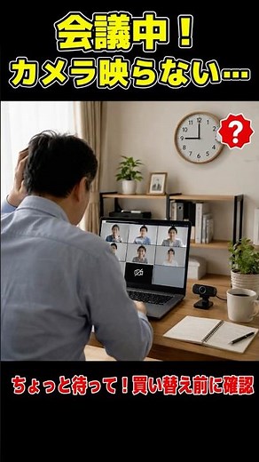 Zoomでカメラが映らない！買い替える前に確認編