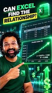 Predict Future Sales in Excel (Part 1) | Scatter Plot & Trendline #shorts