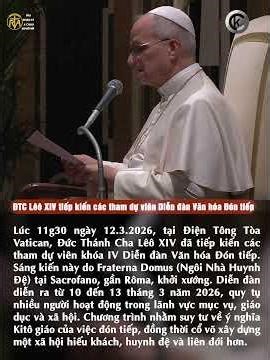 Pope Leo XIV receives participants of the Cultural Forum on Welcoming Culture