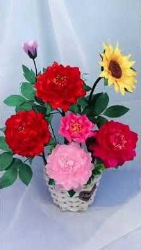 Fabric flower making. #fabricflowertutorial #fabricflowers #craftideas