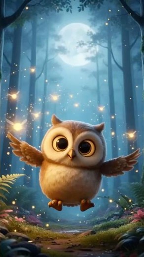 The Hidden Light of the Forest ✨ | Short owl cartoon