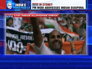 Narendra Modi's Euphoric Welcome At Sydney's Allphones Arena