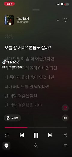 하모의 아크라포빅 노래 추천