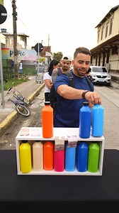 Desafio da garrafa acerte as cores #jogos #brincadeiras #games #rua #challenge #garrafa | ChocoGames