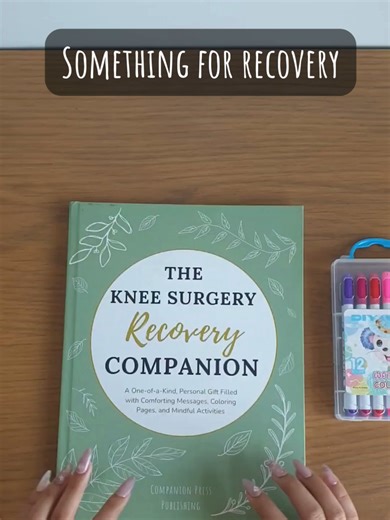 Created specifically for knee surgery recovery. This companion is designed to support the quieter days with calming activities, encouraging pages, and space for personal messages throughout the healing process. Link in bio. #kneesurgeryrecovery #surgeryrecovery #recoverysupport #recoverycompanion #healingtime #getwellgift