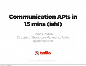Communication APIs in 15 minutes
