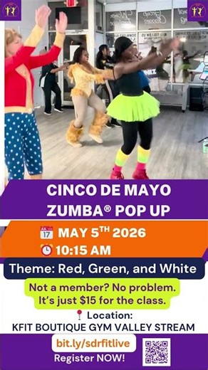 Cinco de Mayo Zumba® Pop Up Class 💜💃🏾