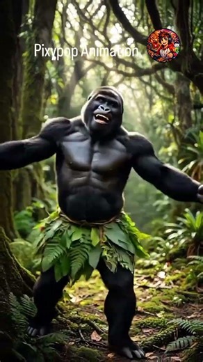 Gorilla unbelievable #pixypop #youtubegrowth2026 #yoytubeshorts yoy #funny #cute
