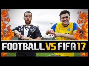 FOOTBALL VS FIFA WITH HASHTAG HARRY! (PRO FIFA PLAYER)
