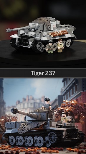 Tiger 237 'Stefan' WWII German Heavy Tank - Dropping today for Preorders Look for this and another important announcment - at 4pm CST. #brickania #brickmaniatoys #brickarms | Brickmania