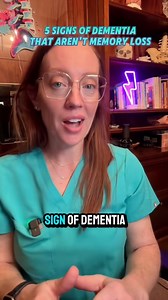 575K views · 9K reactions | Five warning signs of dementia that are not memory loss. #Dementia #MemoryLoss #AlzheimersDisease #BrainHealth | Dr. Betsy Grunch - Ladyspinedoc | Facebook
