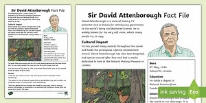 David Attenborough Significant Individual Fact Sheet