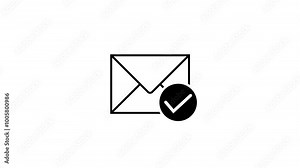 Communication icon isolated . Contains icons, message forward ion isolated animation.