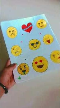 new easy emoji drawing 😘 emoji drawing day 1