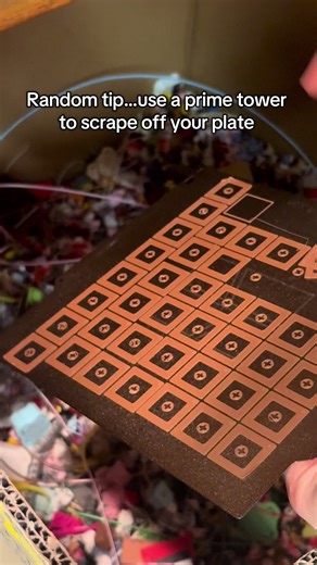 Using a Prime Tower for Plate Scraping