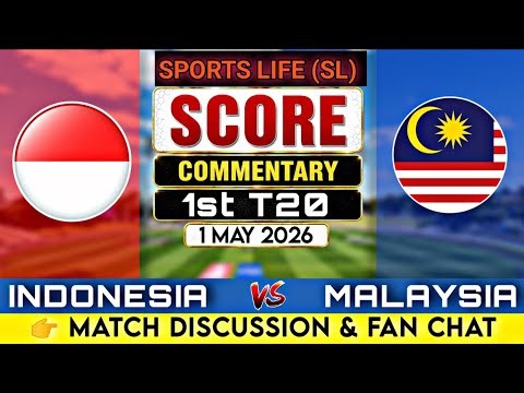 INDONESIA vs MALAYSIA T20 LIVE 🔴 | Score Updates + Full Commentary