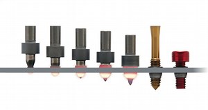 Formdrills form sturdy bushings that can be threaded to PRODUCE YOUR OWN INSERTS. These built-in inserts are as strong or stronger as the same-diameter welded nuts. Process works in steel, stainless steel, copper and aluminum up to ½” thicknesses. It can easily be used in most Drill Presses, Milling Machines and CNC systems. Ideal for Automated Production Lines. Visit www.formdrill-usa.com for more information! | Fabricating & Metalworking Magazine