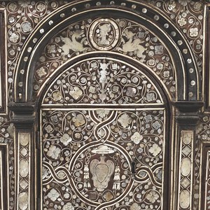 This beautiful and rare Venetian coin cabinet is dated to the early...