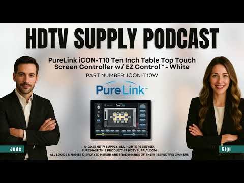 PureLink iCON-T10 Ten Inch Table Top Touch Screen Controller w/ EZ Control™ - White