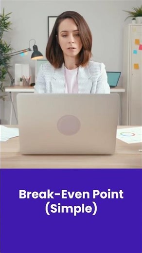 Break-even point explained simply #business #shorts #breakevenpoint