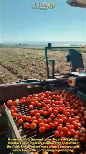 Tomato Harvesting Machine in Action 🍅 Massive Farm Technology #shorts #farming #agriculture
