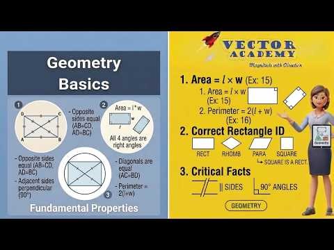 Concept of Rectangle Explained Clearly | Geometry Basics | Vector Academy