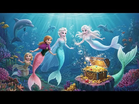 Anna & Elsa Turn into Mermaids! 🧜‍♀️ Magical Song Story