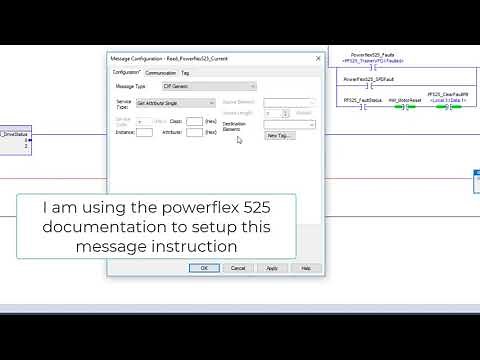 Reading PowerFlex 525 Output Current Using Message Instructions in Studio 5000