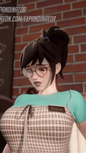 Hana's coffee shop #3d #animation #videogames